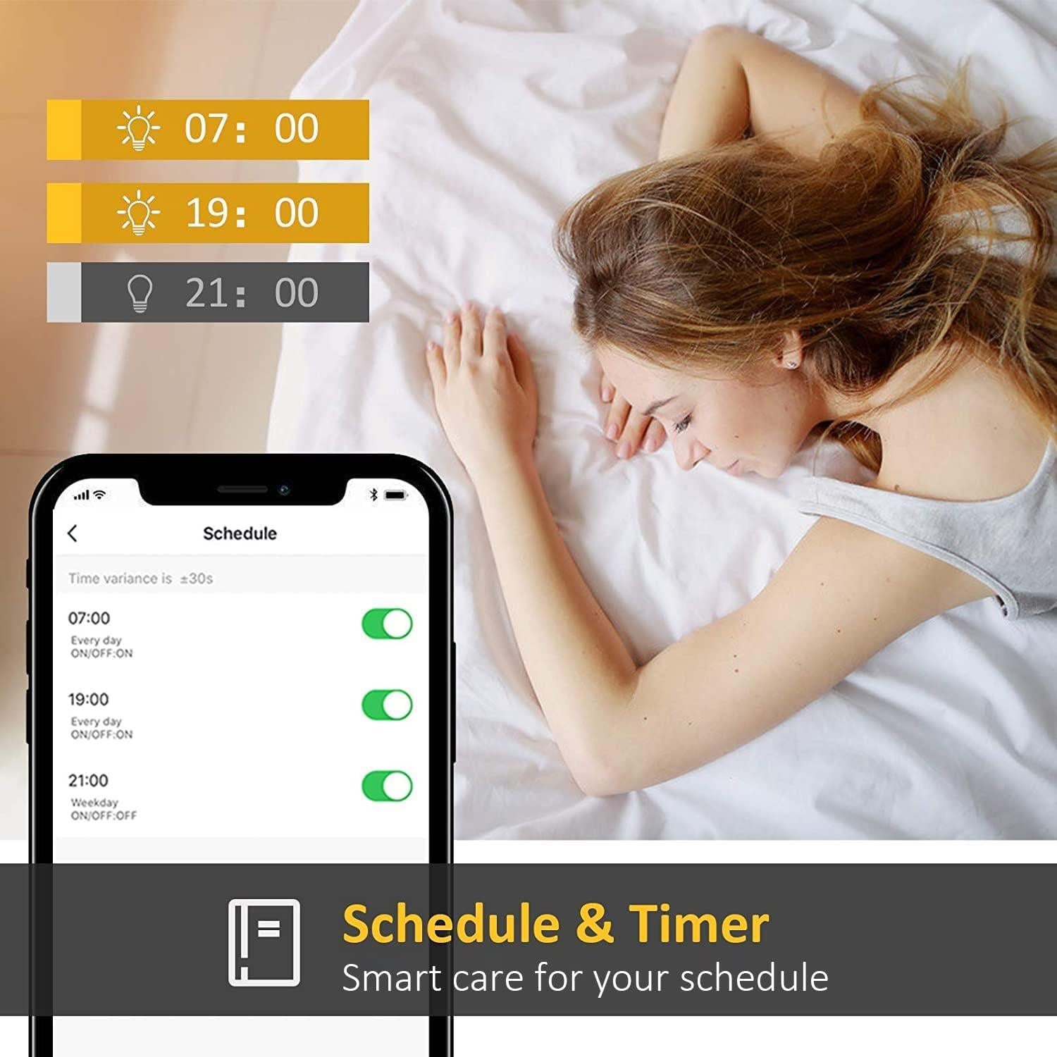 Bombillas Inteligentes KHSUIN A19 16W RGB 1600LM 2 Paquetes