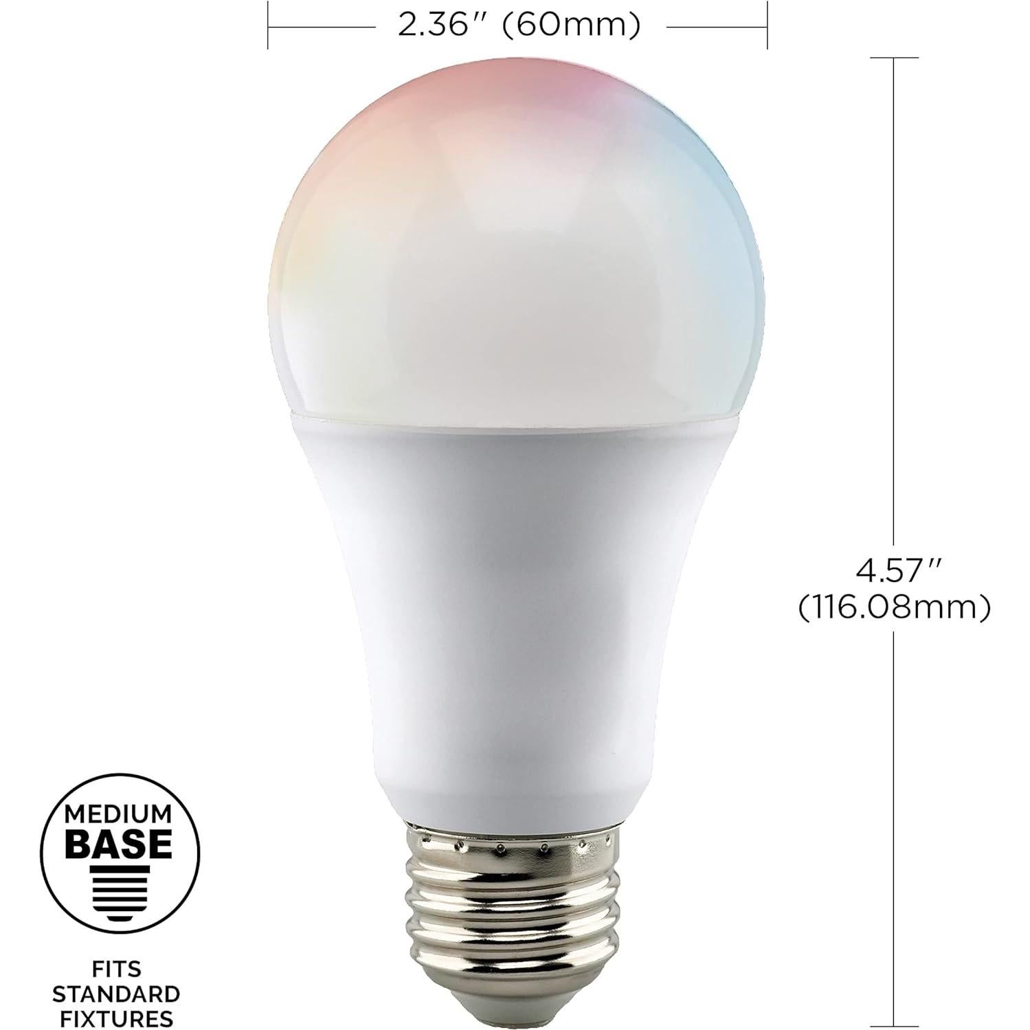 Bombilla LED inteligente Satco Starfish A19 10W 2-Pack RGB