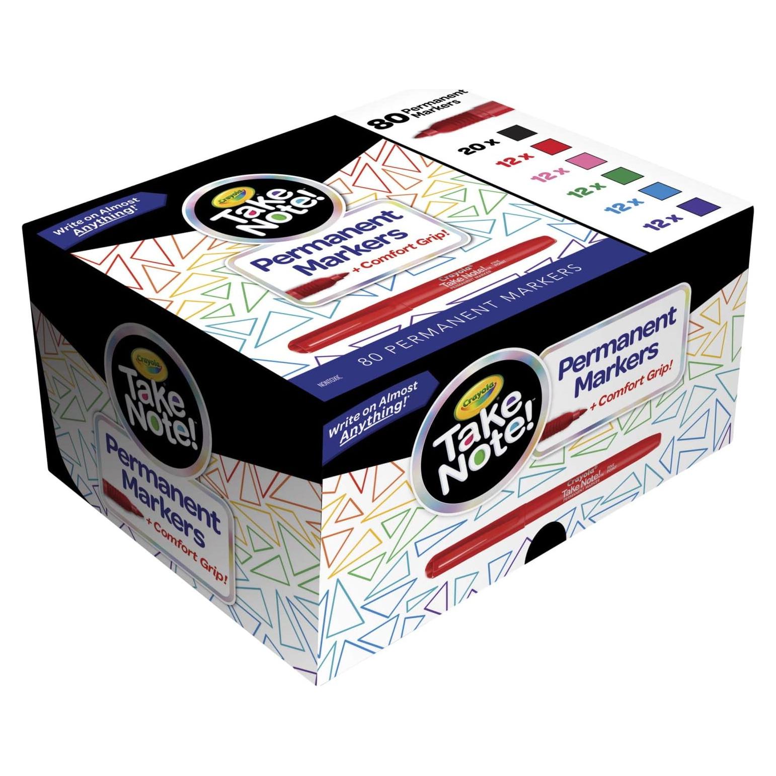 Marcadores Permanentes Crayola 80 Colores Variados