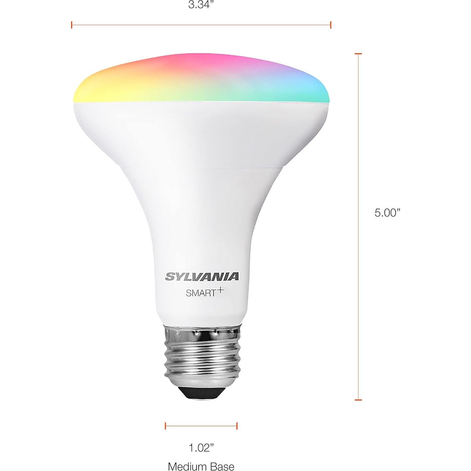 Bombilla LED inteligente SYLVANIA BR30 Wifi 8.5W 700Lúmenes 4 unidades