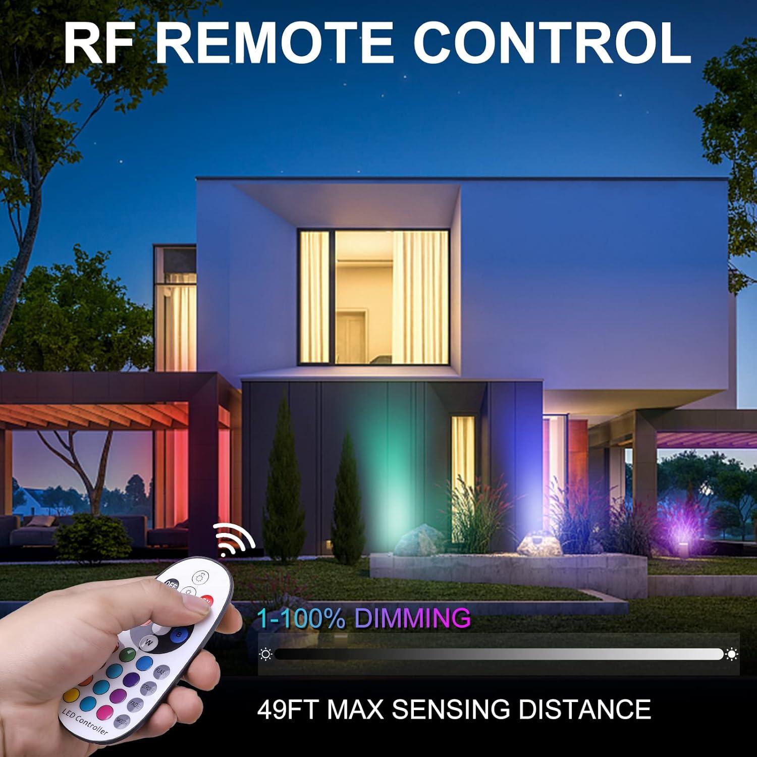 Luces de Pozo RGBW EAGLOD 10W 8 Paquete para Jardín