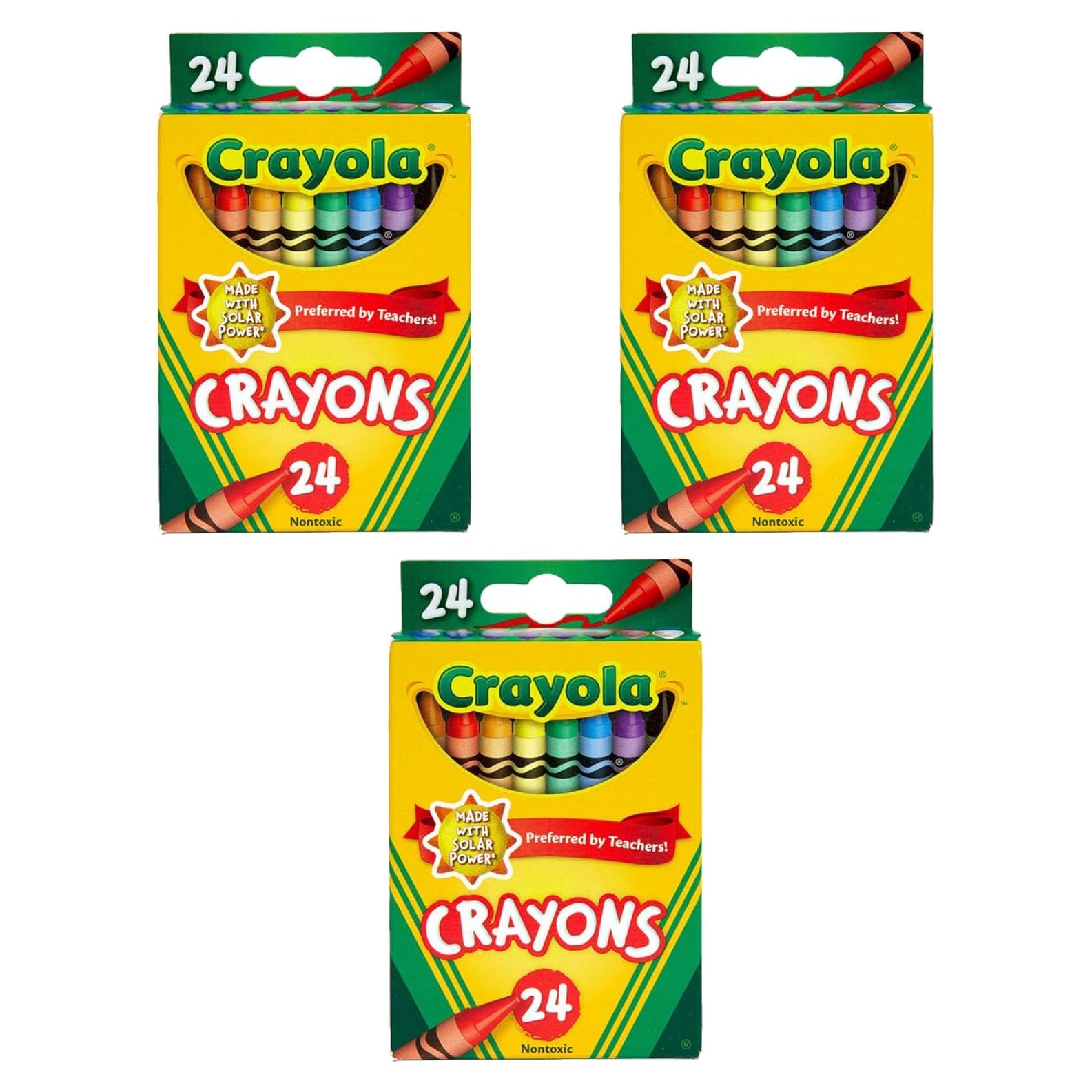 Paquete de 3 Crayones Crayola 24 Colores Multicolor