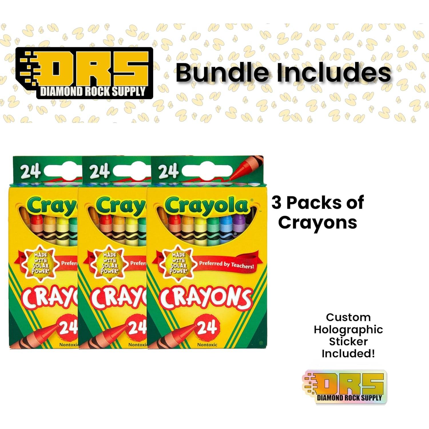 Paquete de 3 Crayones Crayola 24 Colores Multicolor