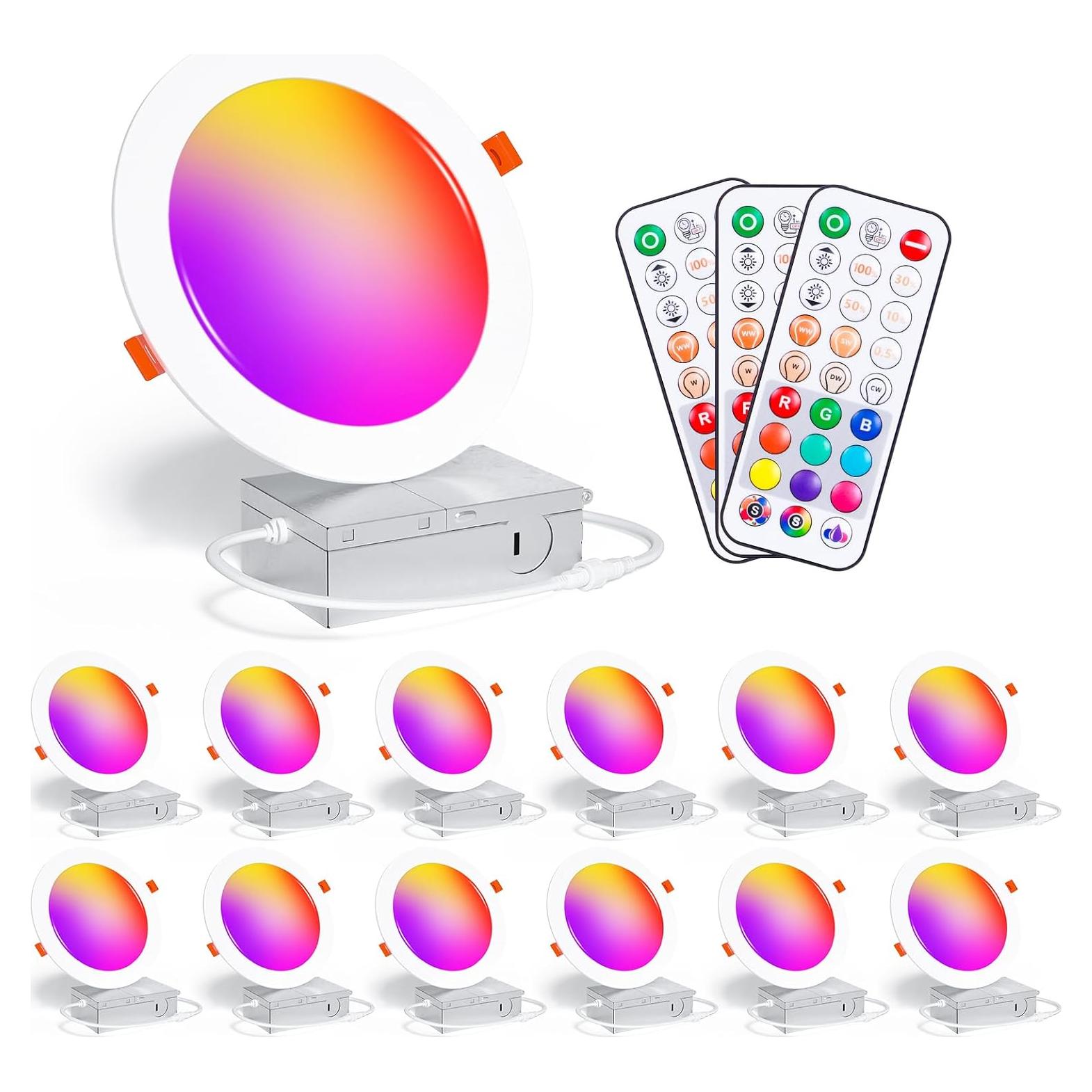 Downlight LED Empotrado 6 Pulgadas Taptoron RGBCW 16W 1350LM