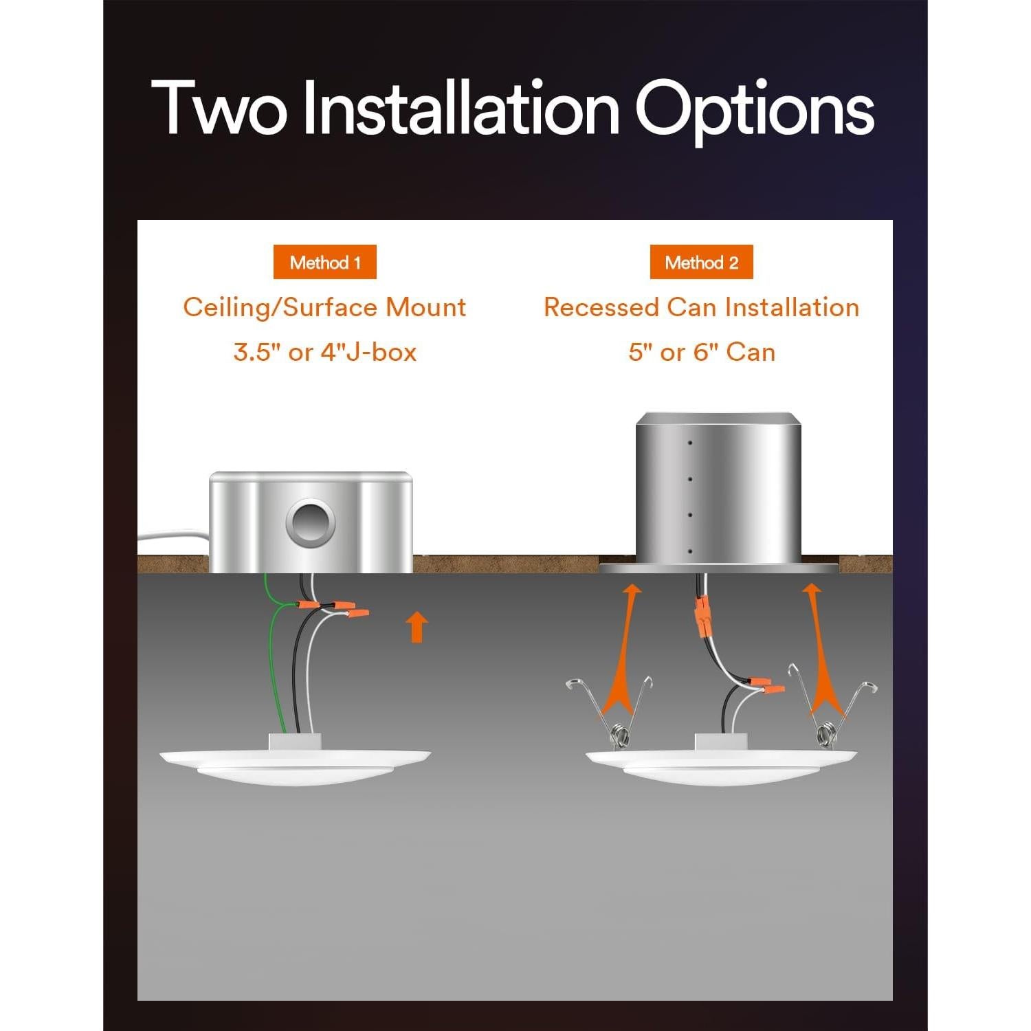 Iluminación empotrada LED Smart Disk 15W RGB 6" WiFi - 4 Pzas