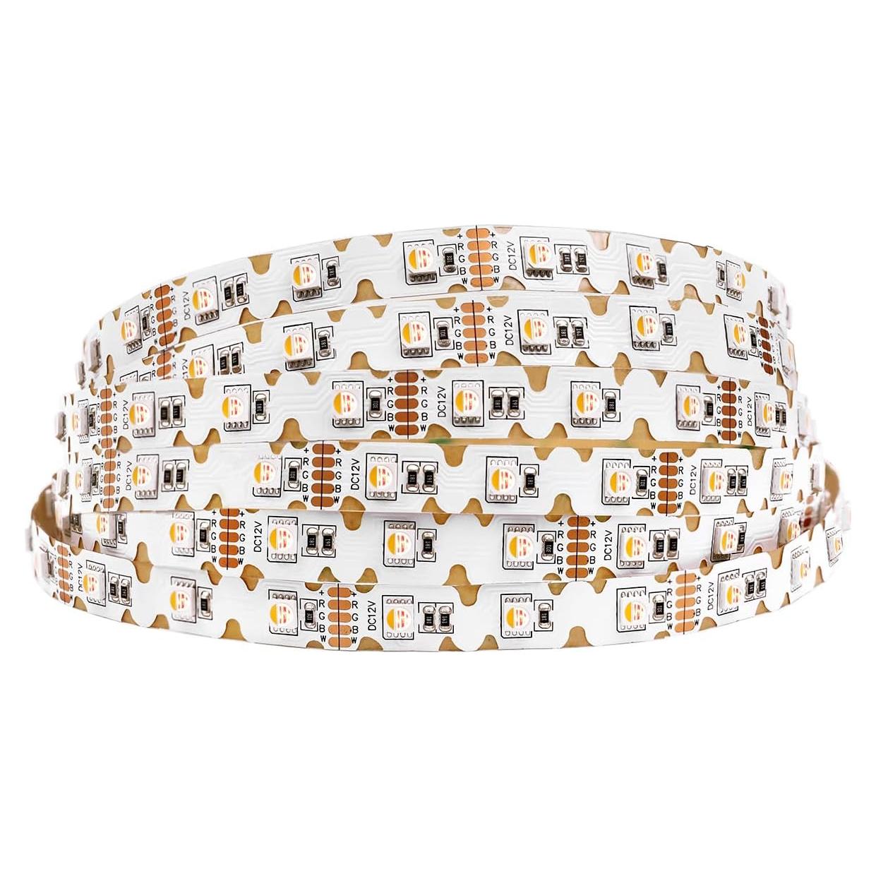 Tira LED RGBW 12V 5m Doblable en S 240 LEDs 3000K