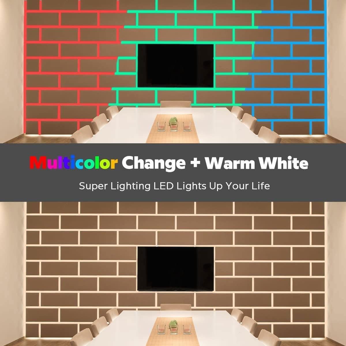 Tira LED RGBW 12V 5m Doblable en S 240 LEDs 3000K