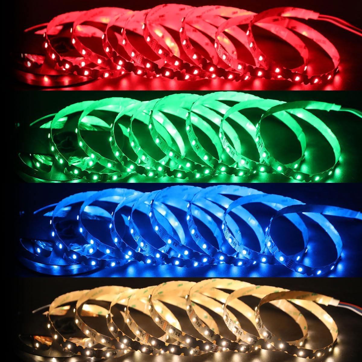 Tira LED RGBW 12V 5m Doblable en S 240 LEDs 3000K