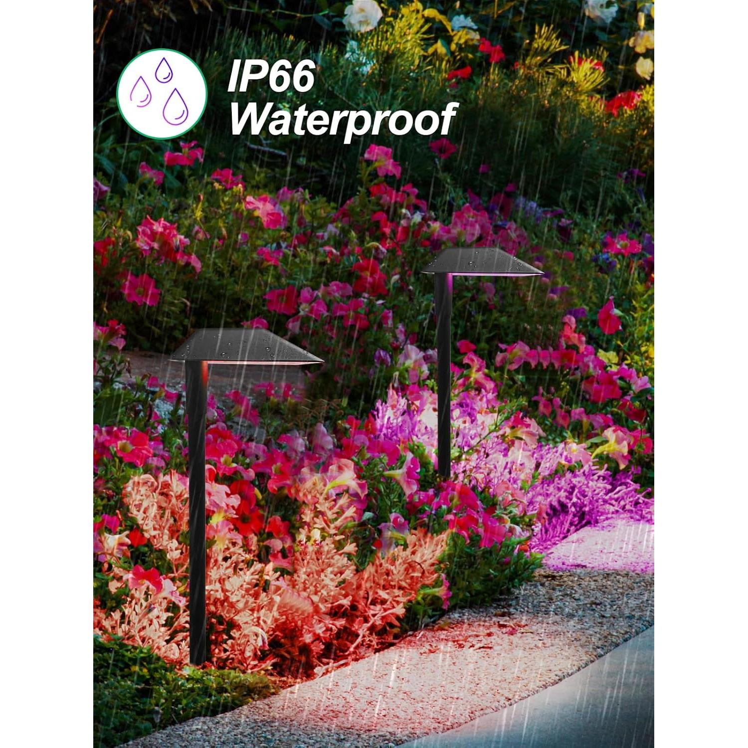 Luces de Camino RGBW DOREIO 5W 12 Paquete IP66 Jardín