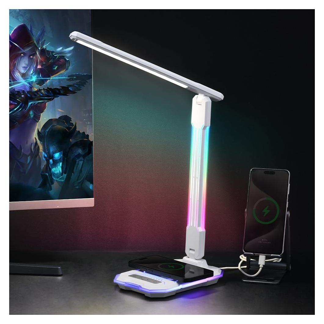 Lámpara de Escritorio RGB SMARTERIOR G2D con Carga Inalámbrica