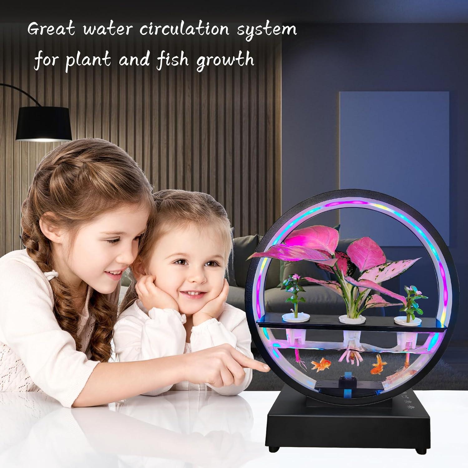 Lámpara de Mesa LED RGB Eoako con Altavoz Bluetooth y Soporte para Plantas