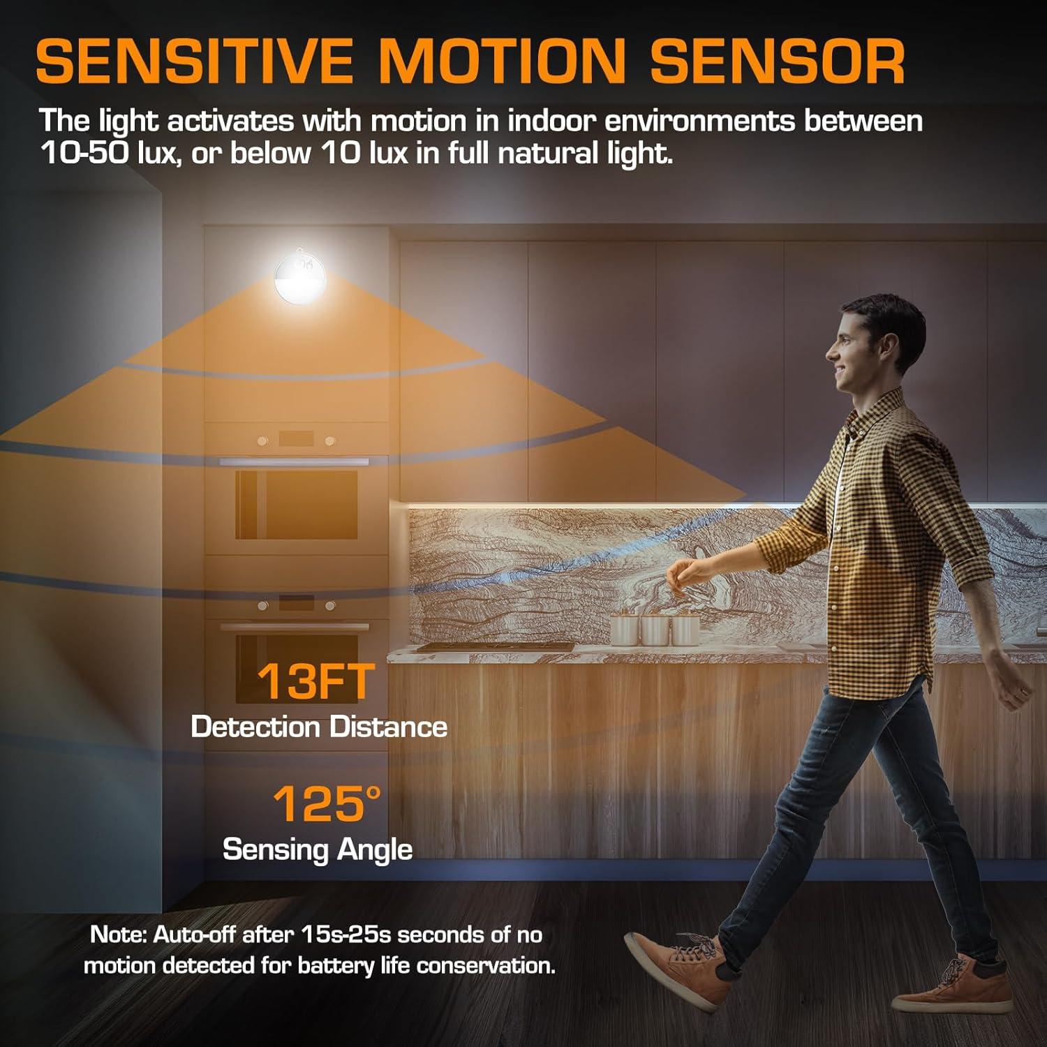 Luz Nocturna LED EverBrite con Sensor de Movimiento RGB - 6 Pzs