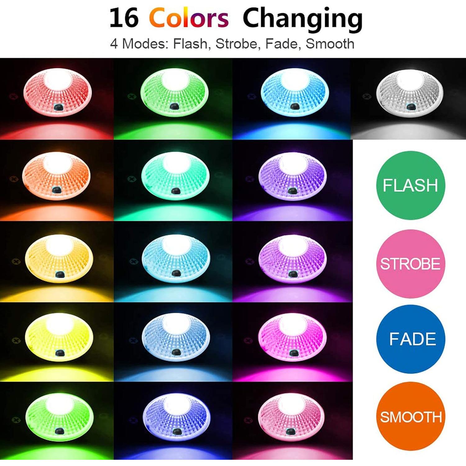 Luces LED RGB para Jardín AHSELLUS 8P 5W IP66 Control Remoto