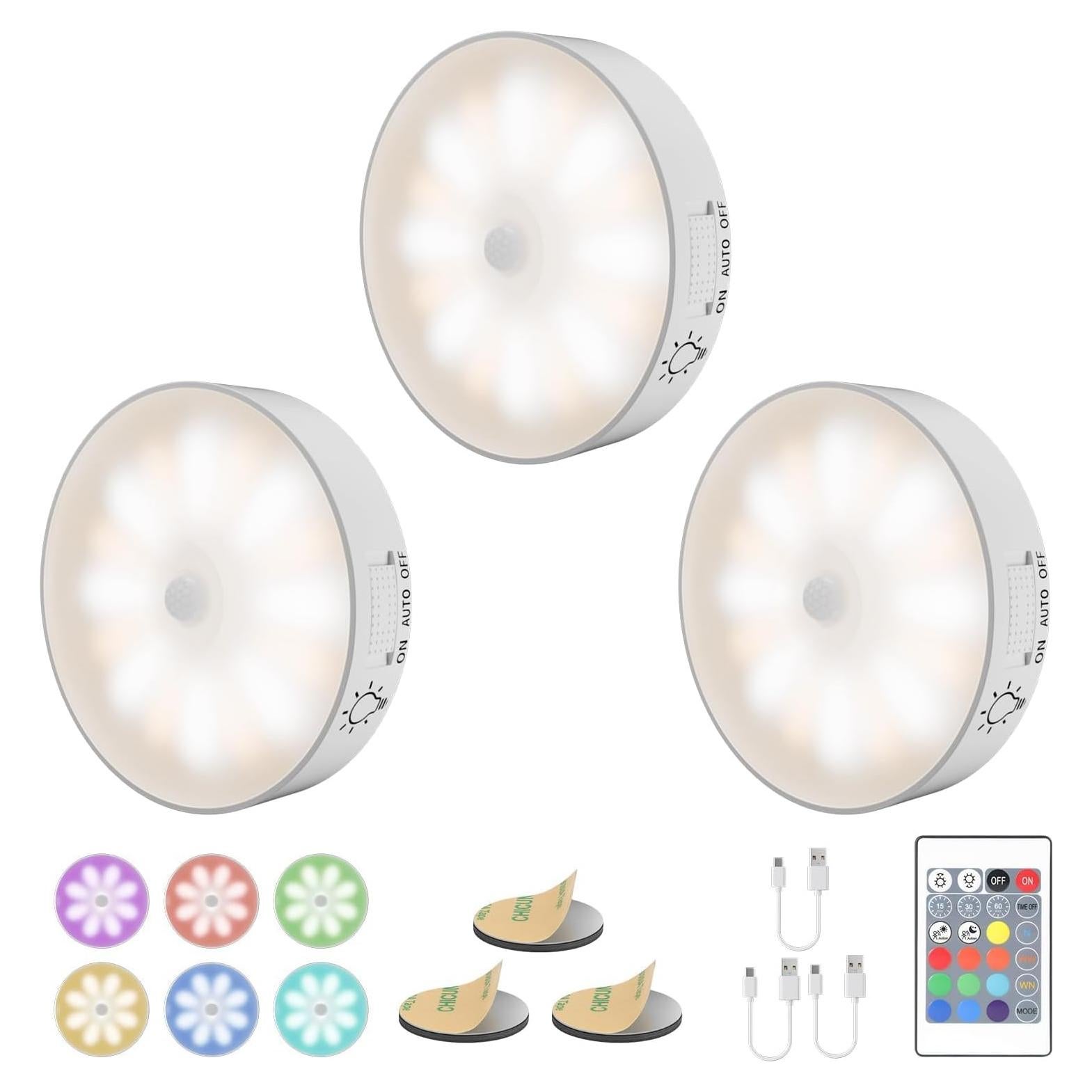 Luces LED Bajo Gabinete Electight con Sensor de Movimiento 1000mAh