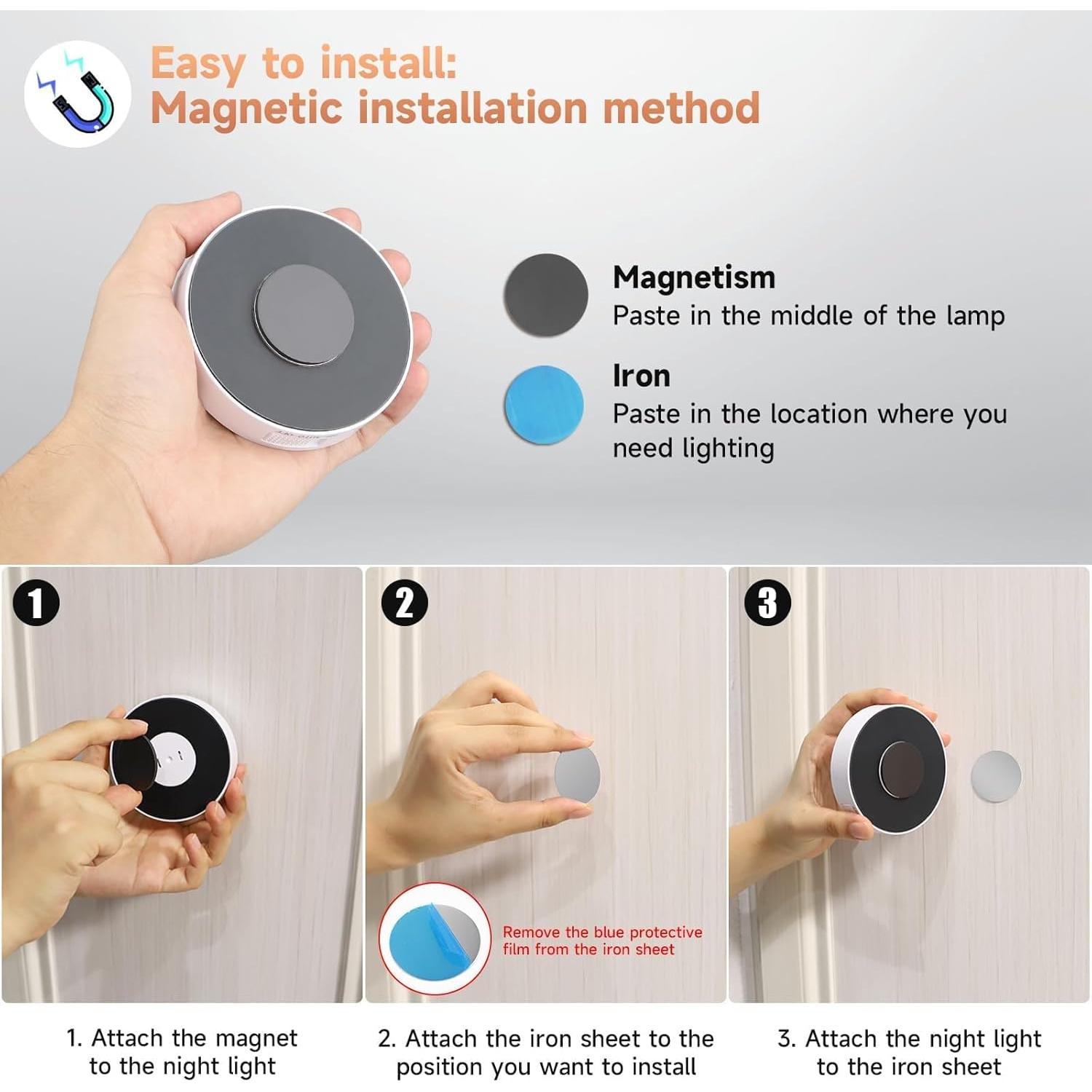 Luces LED Bajo Gabinete Electight con Sensor de Movimiento 1000mAh