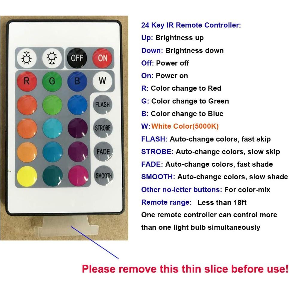 Bombilla LED PAR38 30W RGB+Blanco Natural con Control Remoto