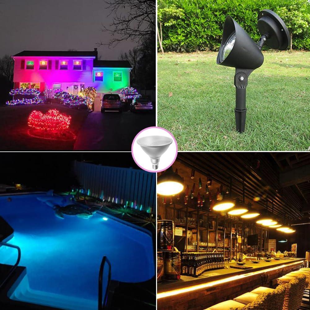 Bombilla LED PAR38 30W RGB+Blanco Natural con Control Remoto