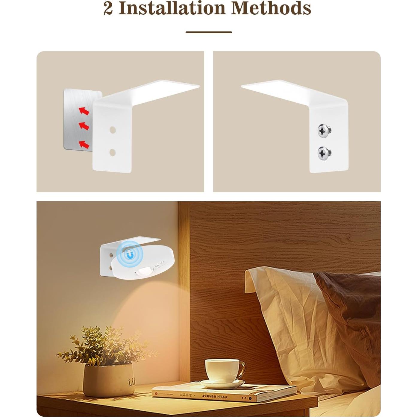 Luces Puck Recargables Aokpsrt 6PCS RGB 1500mAh para Cuadros