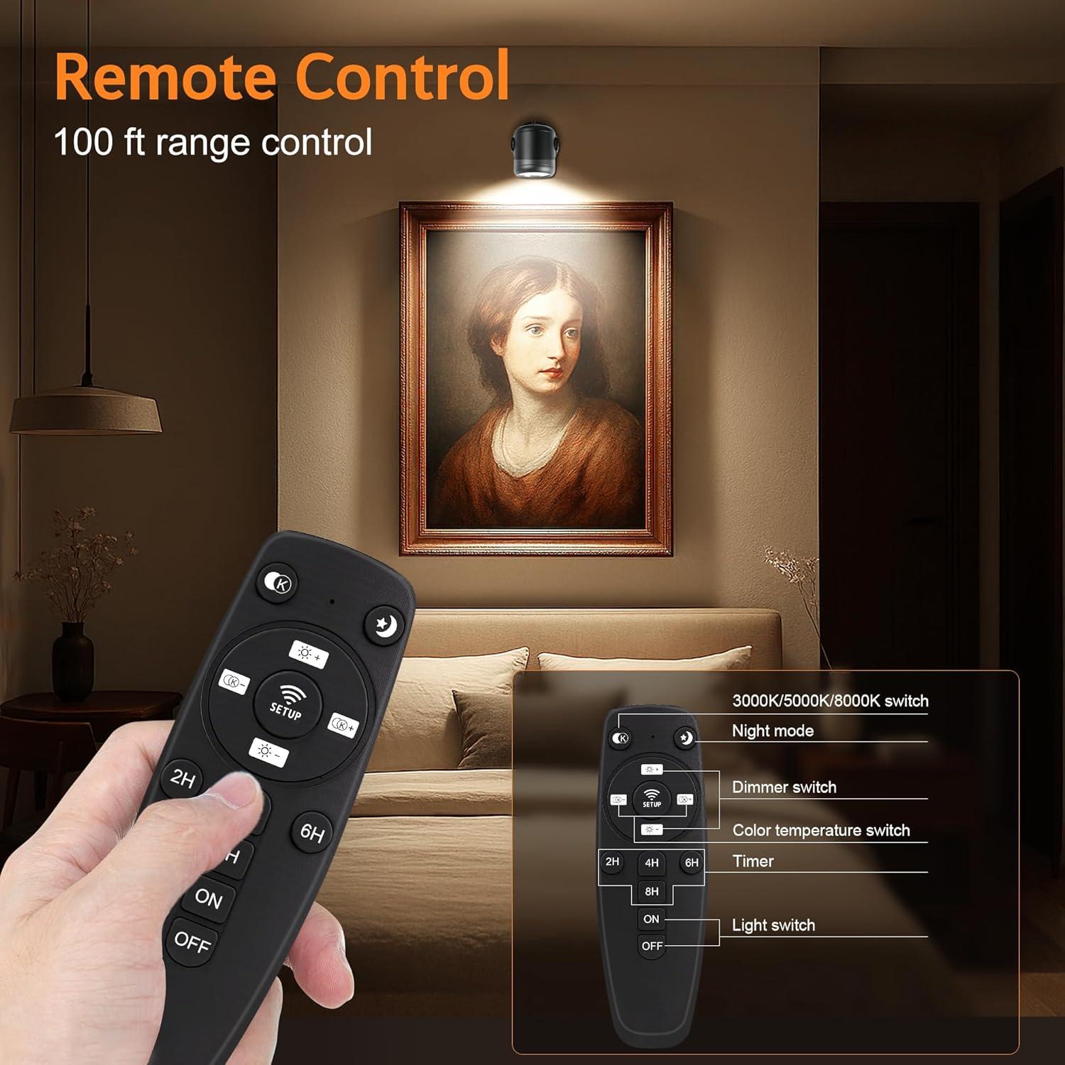 Foco LED Regulable Kandicyar 7W con Control Remoto 3CCT