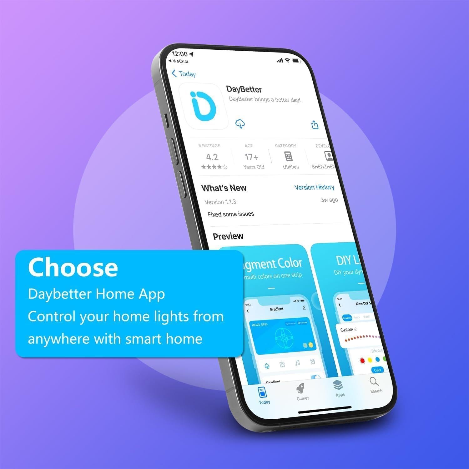 Luz de Techo Inteligente WiFi DAYBETTER 6" Regulable LED