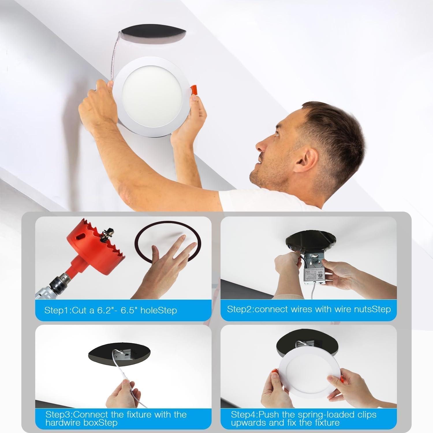 Luz de Techo Inteligente WiFi DAYBETTER 6" Regulable LED