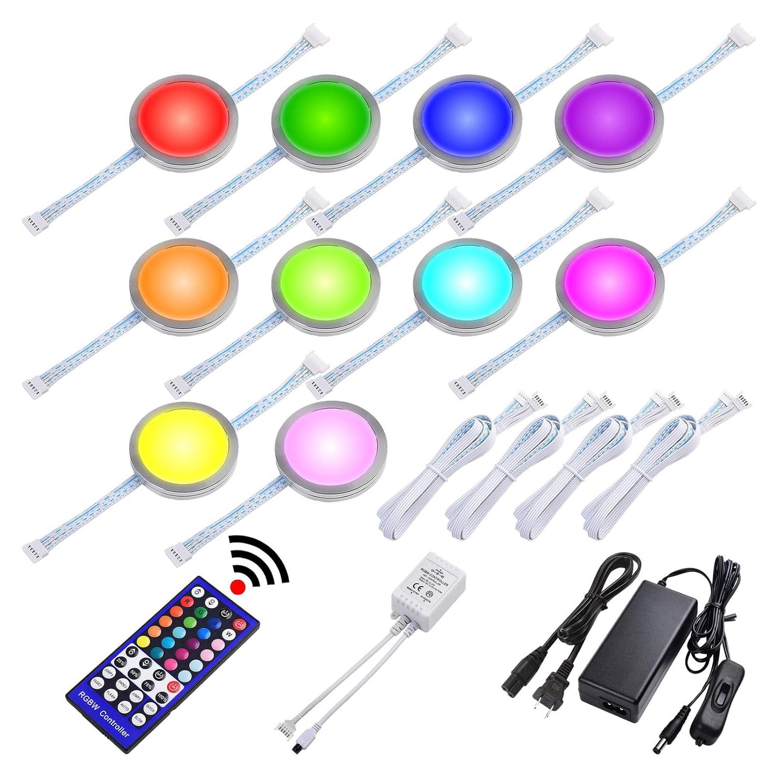 Kit de 10 Luces LED RGBWW Lvyinyin para Decoración