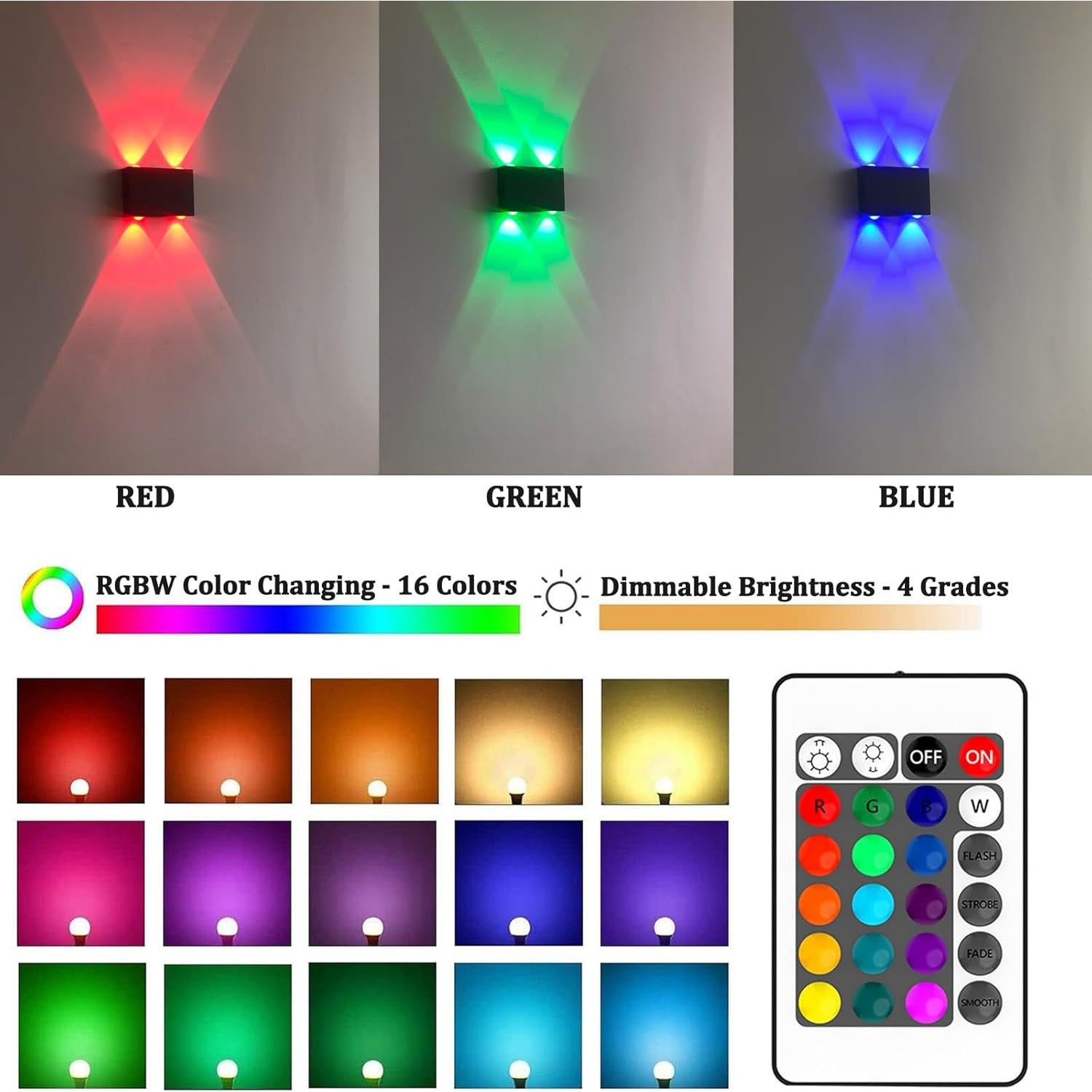 Luz de Pared Inalámbrica RGB ANKBOY 4W Recargable 4000mAh