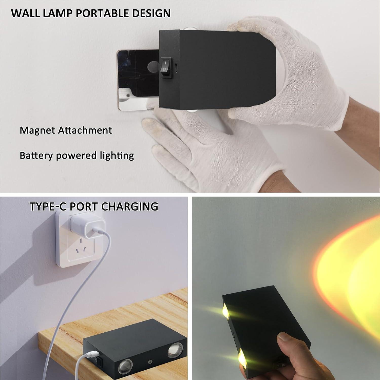 Luz de Pared Inalámbrica RGB ANKBOY 4W Recargable 4000mAh