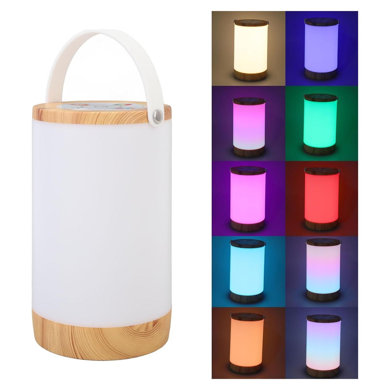 Lámpara de Mesa LED Inalámbrica RGB Táctil Cargable USB