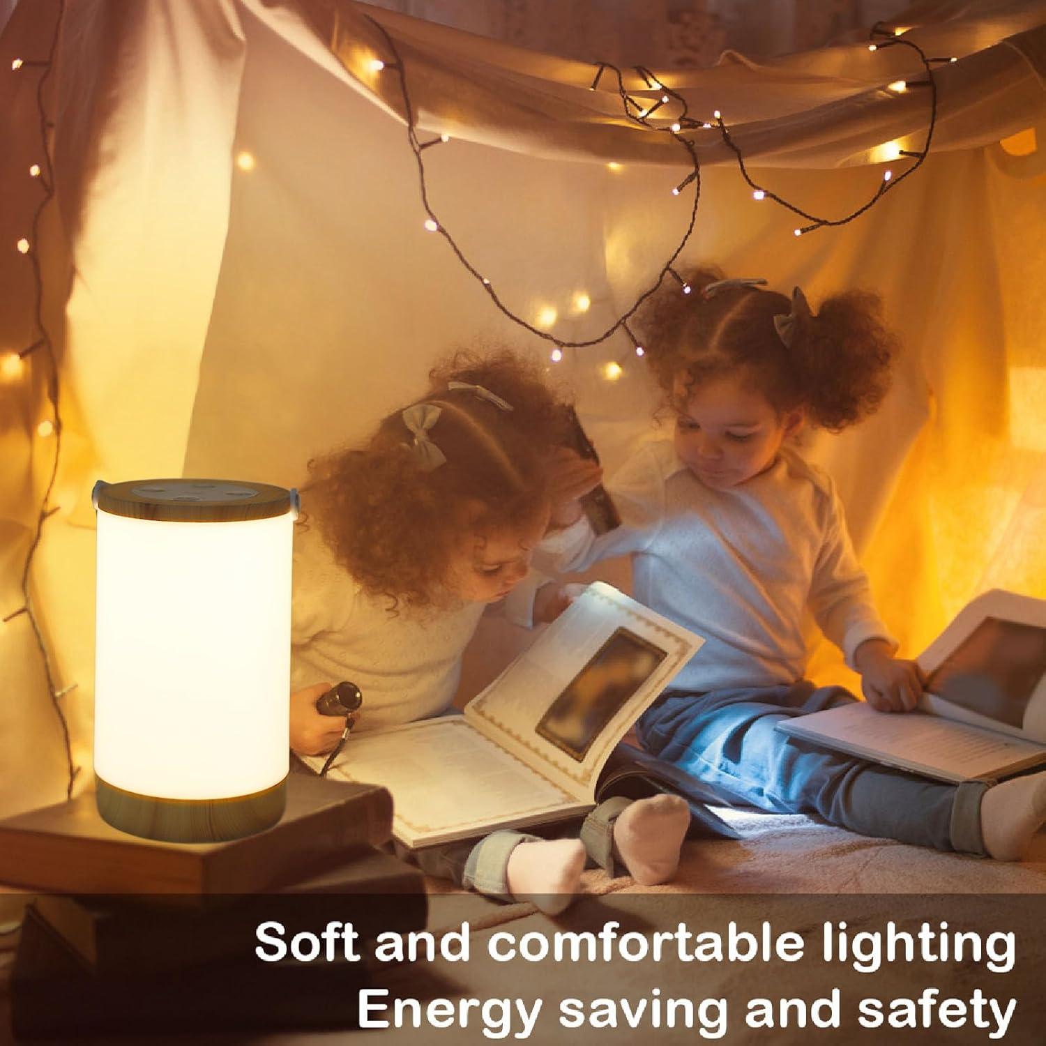 Lámpara de Mesa LED Inalámbrica RGB Táctil Cargable USB