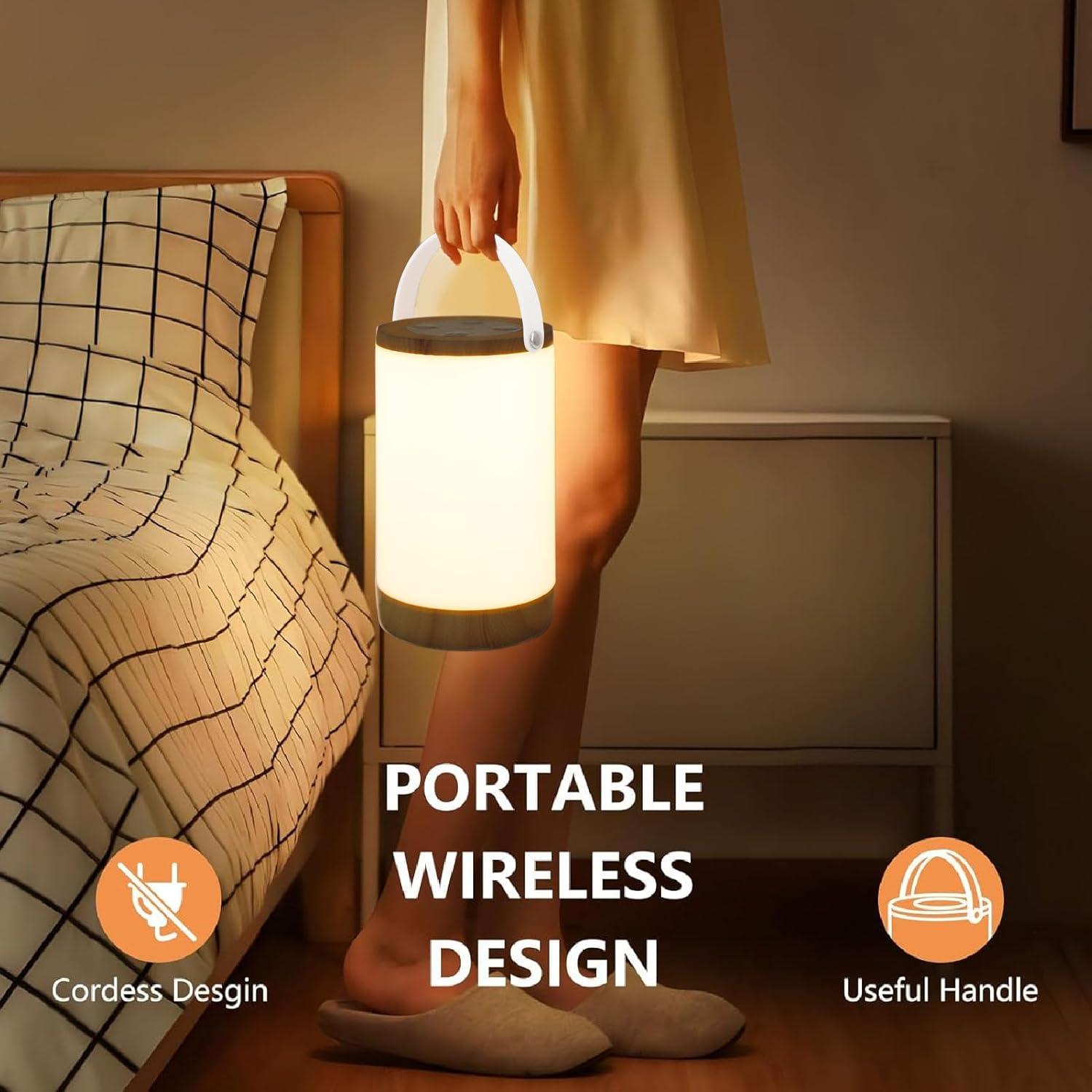 Lámpara de Mesa LED Inalámbrica RGB Táctil Cargable USB