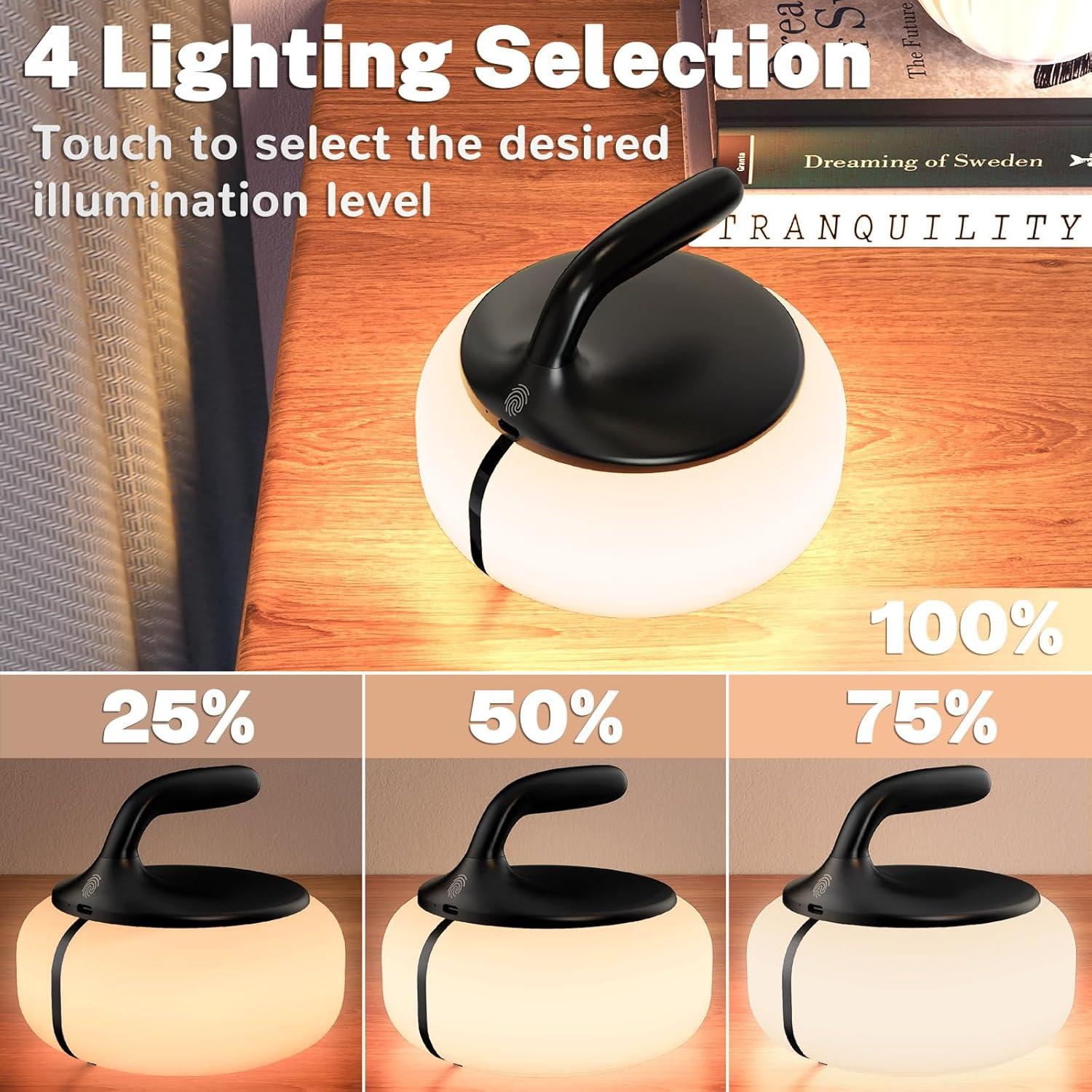 Lámpara de Mesa COZOO RGB Recargable 6000mAh Luz Nocturna