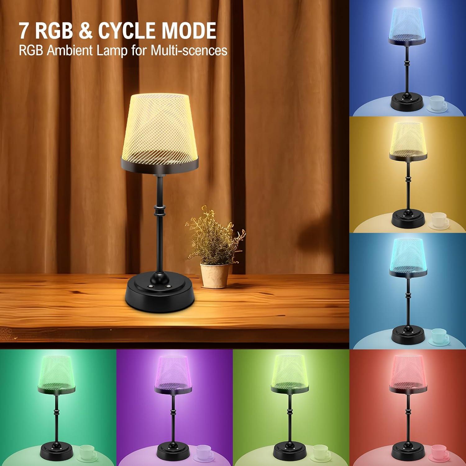 Lámpara de Mesa Inalámbrica Lightania 6000mAh RGB Táctil