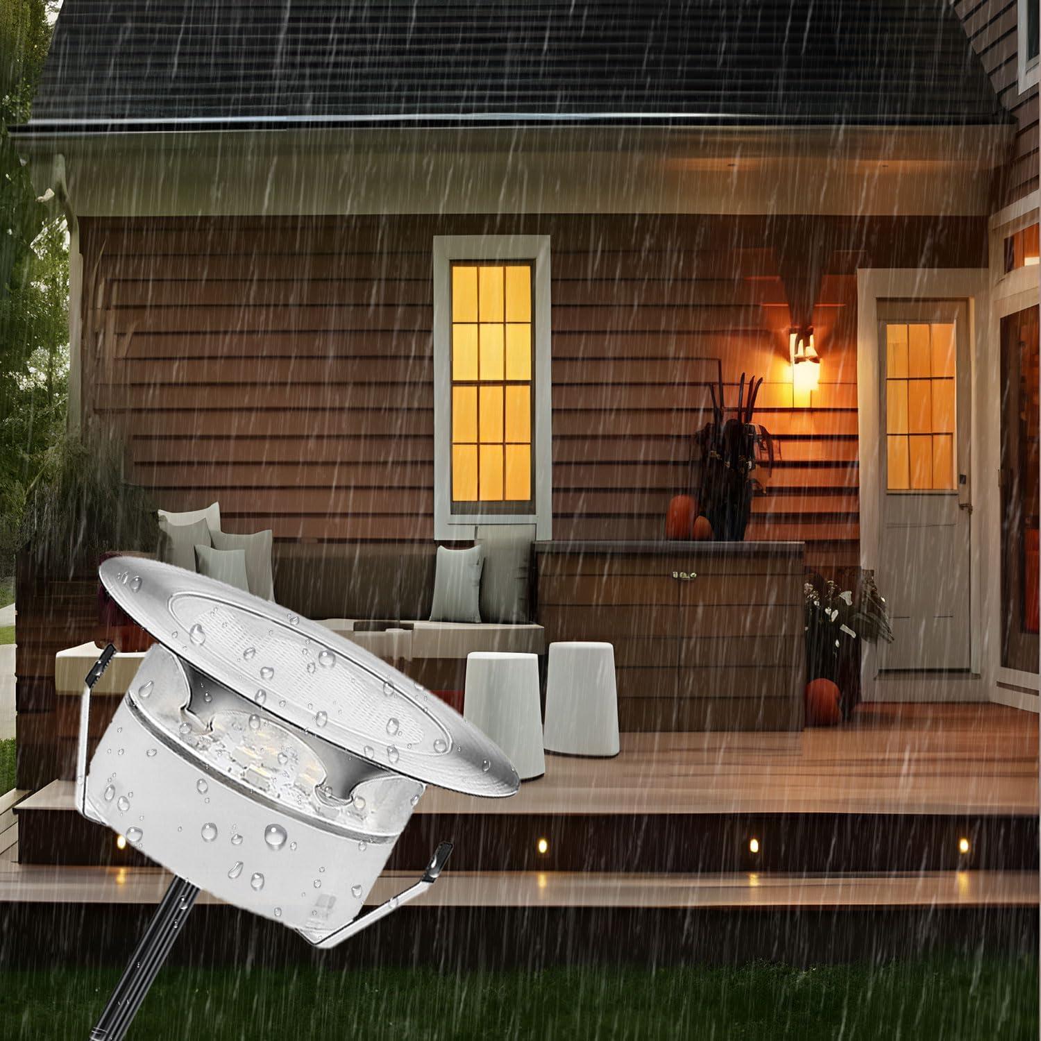 Kits de luces LED empotradas YZGWZLD 10 paquetes RGB 6 cm