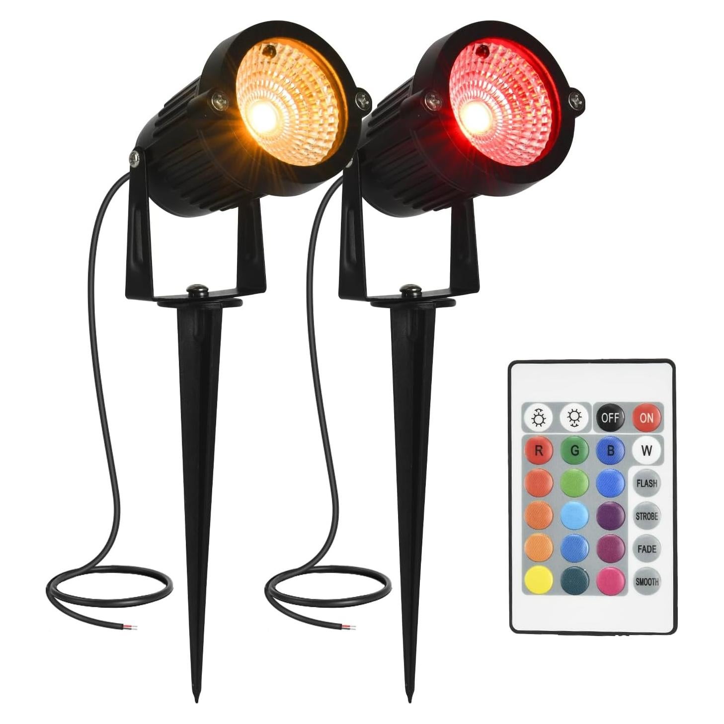 Luces de Paisaje LED RGB ACHENGE 6W 12V IP66 2P