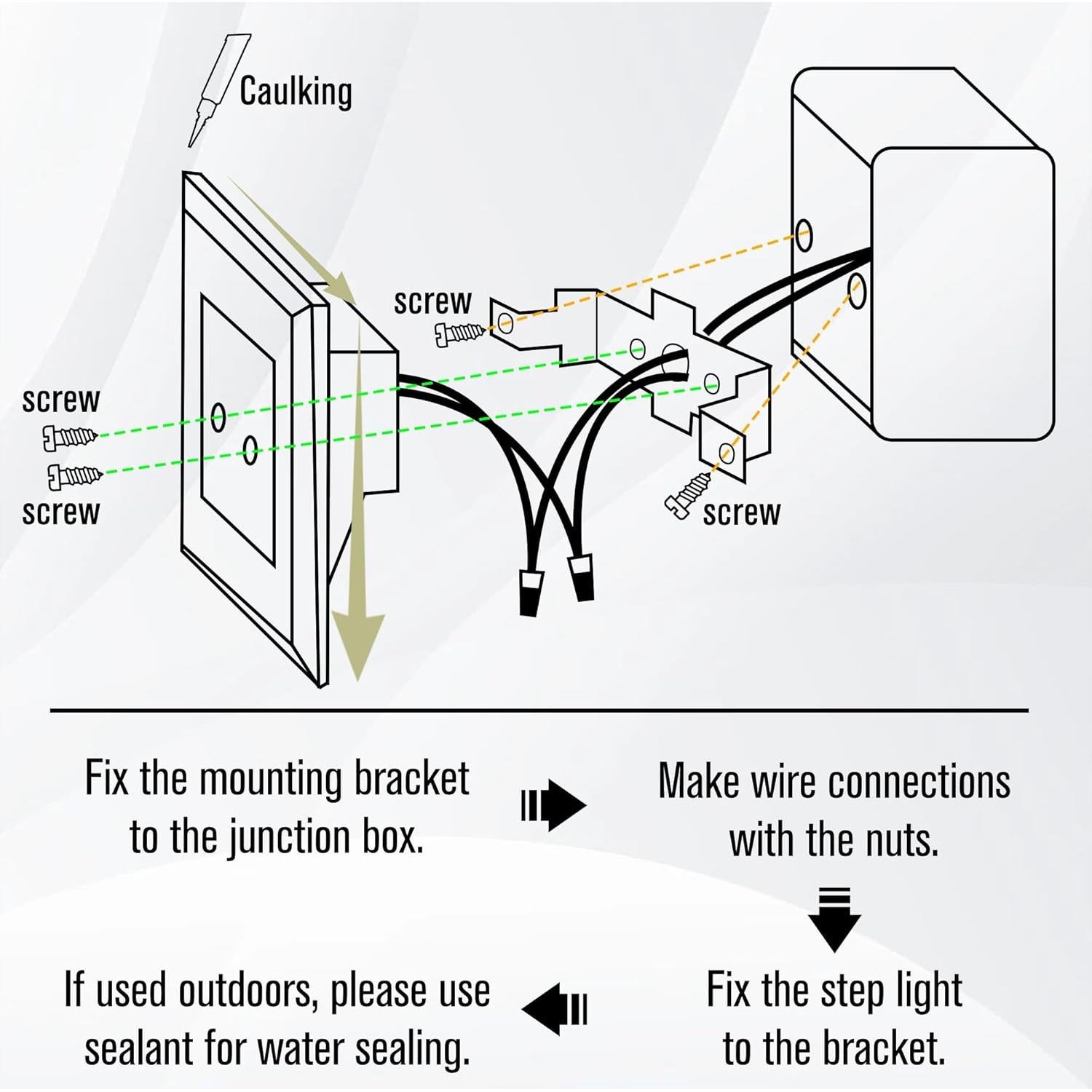 Paquete de 12 luces de escalera LED RGB TUMUPSM 12V 4W