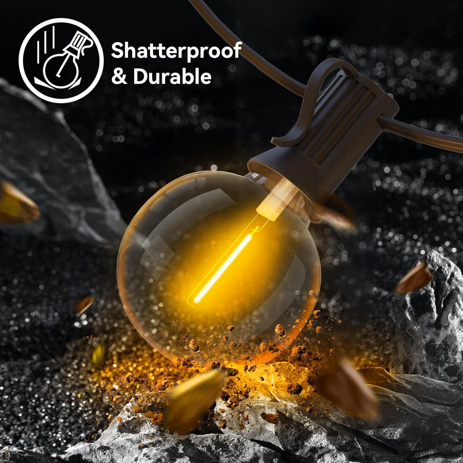 Luces de Cadena LED 15m Arbrac 27 Bombillas IP45 2700K