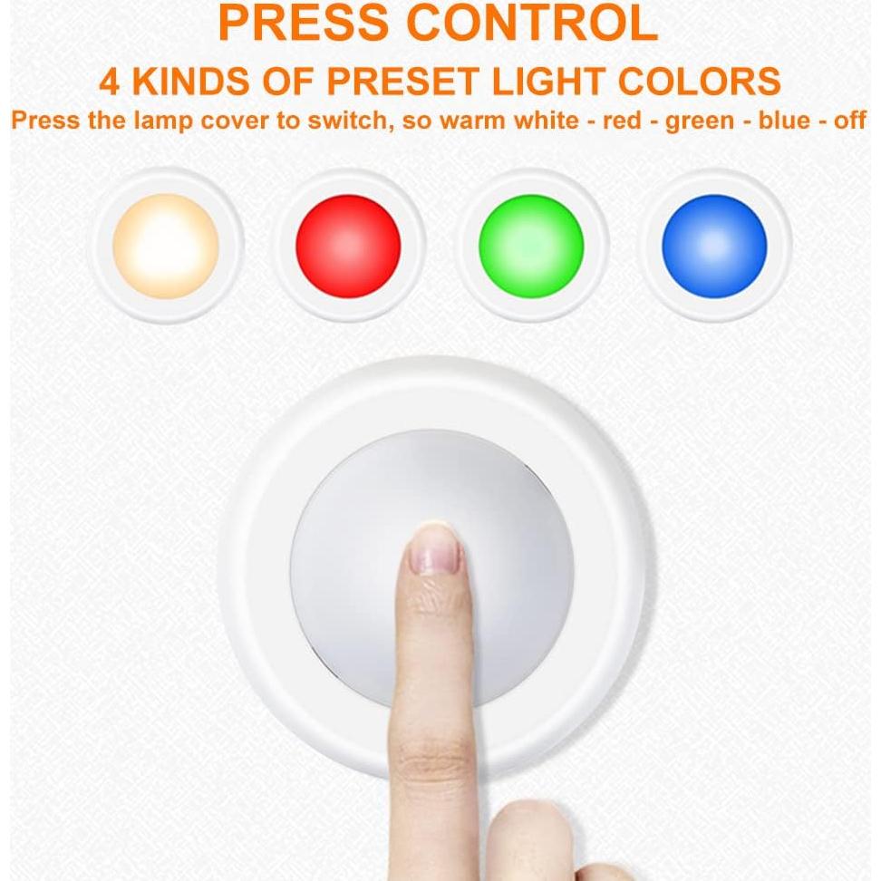 Luces LED disco SIXDEFLY 3 unidades RGB control remoto