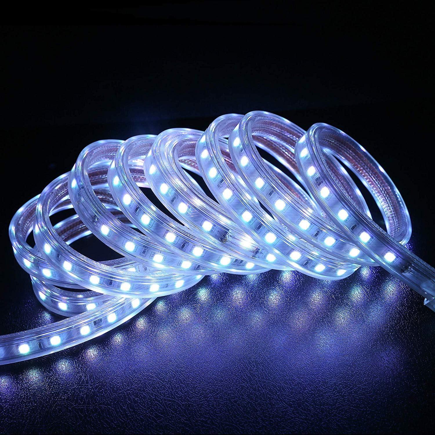 Luces de tira LED WYZworks 30.48 m SMD 5050 IP67 16 colores