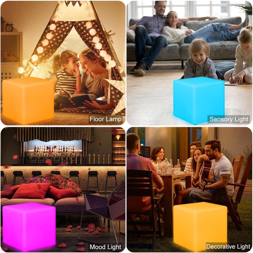 Silla Cubo LED BALMOST 50cm RGB Dimmable Impermeable