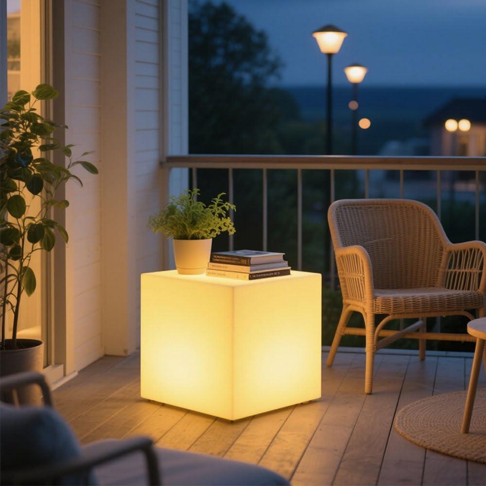 Silla Cubo LED BALMOST 50cm RGB Dimmable Impermeable