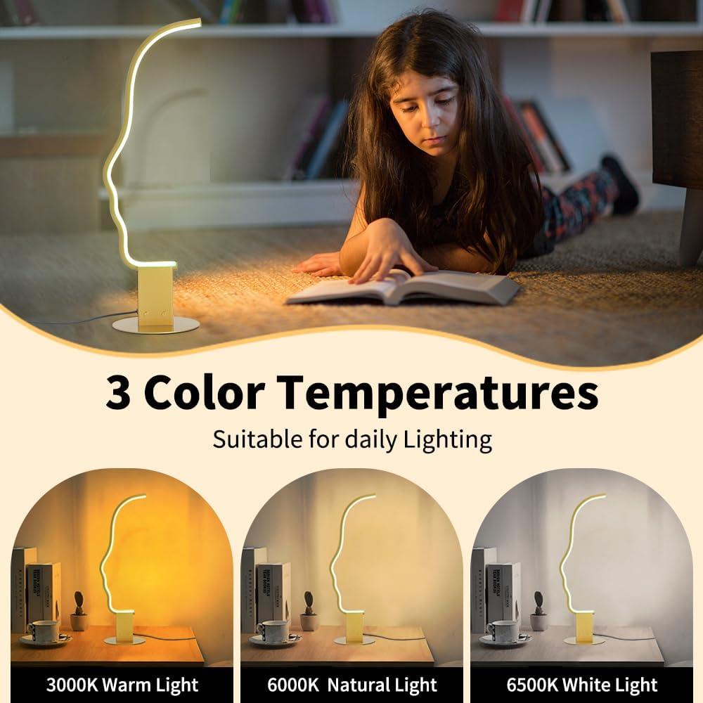 Lámpara de Mesa LED RGB Kariosid 52cm Regulable con Temporizador