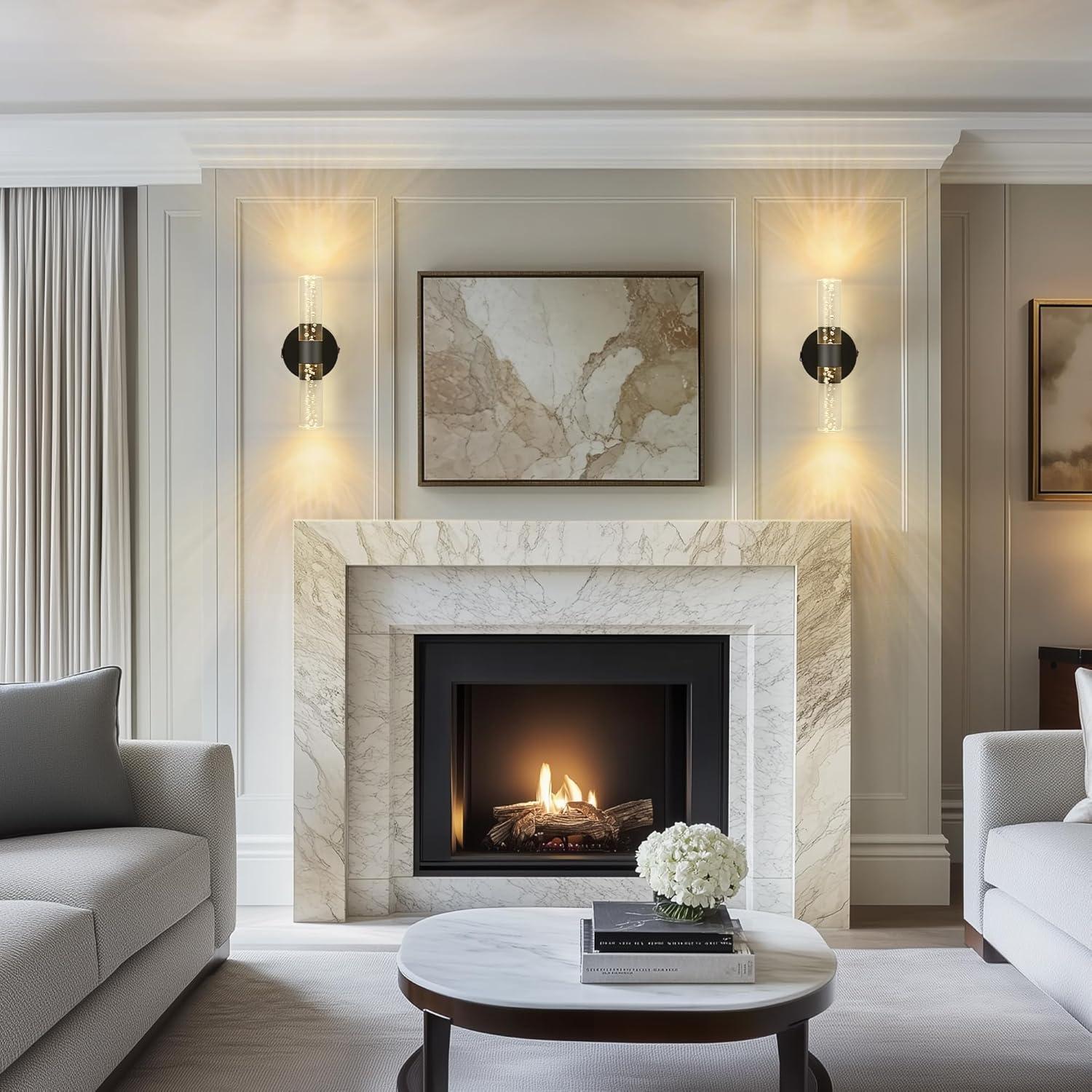 Aplique de Pared Inalámbrico DORESshop 30.48cm Negro 10000mAh