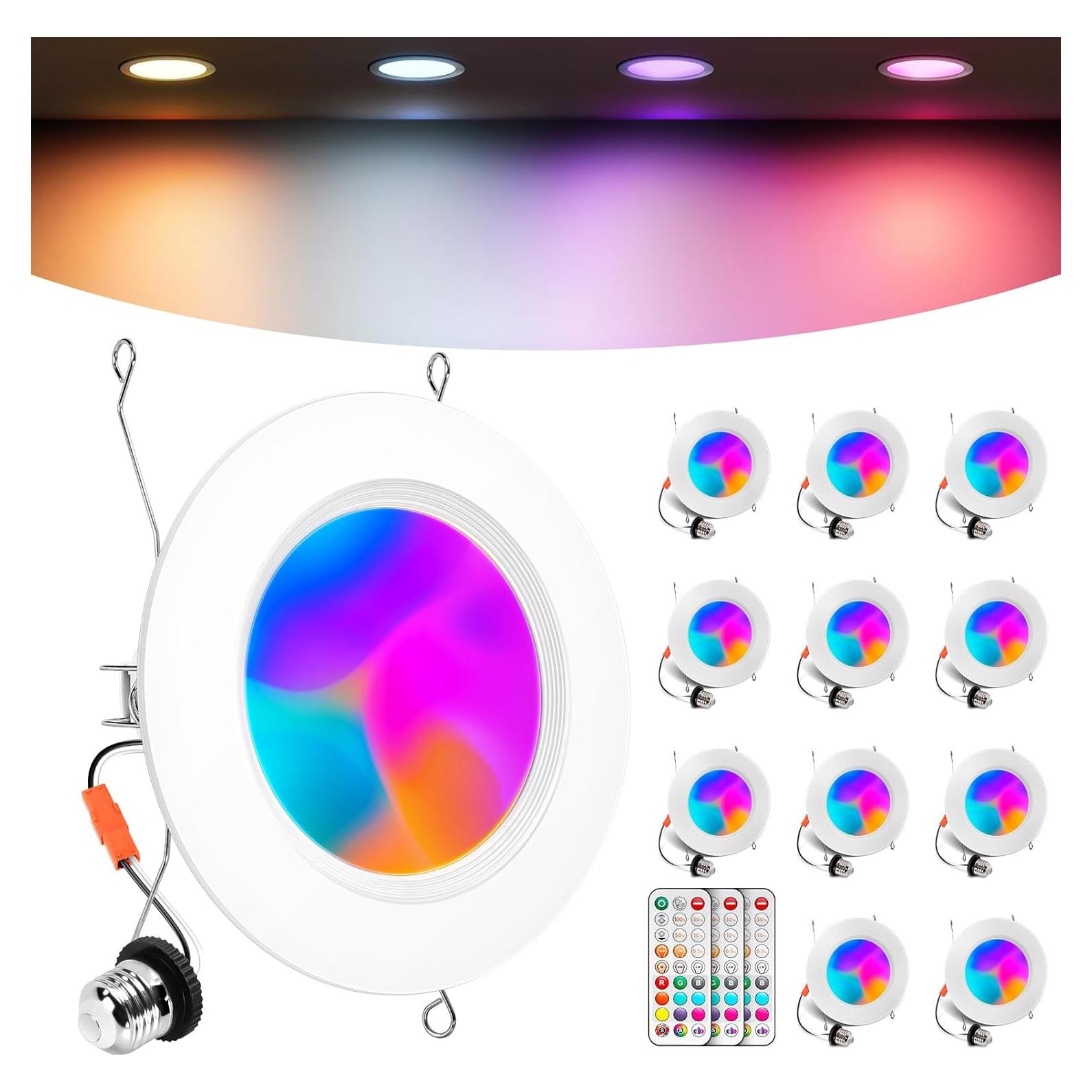 Iluminación Empotrada LED 6" VARICART RGB+5CCT E26 13W 1300LM