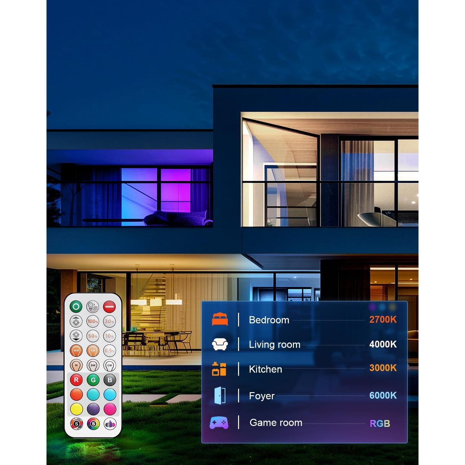 Iluminación Empotrada LED 6" VARICART RGB+5CCT E26 13W 1300LM