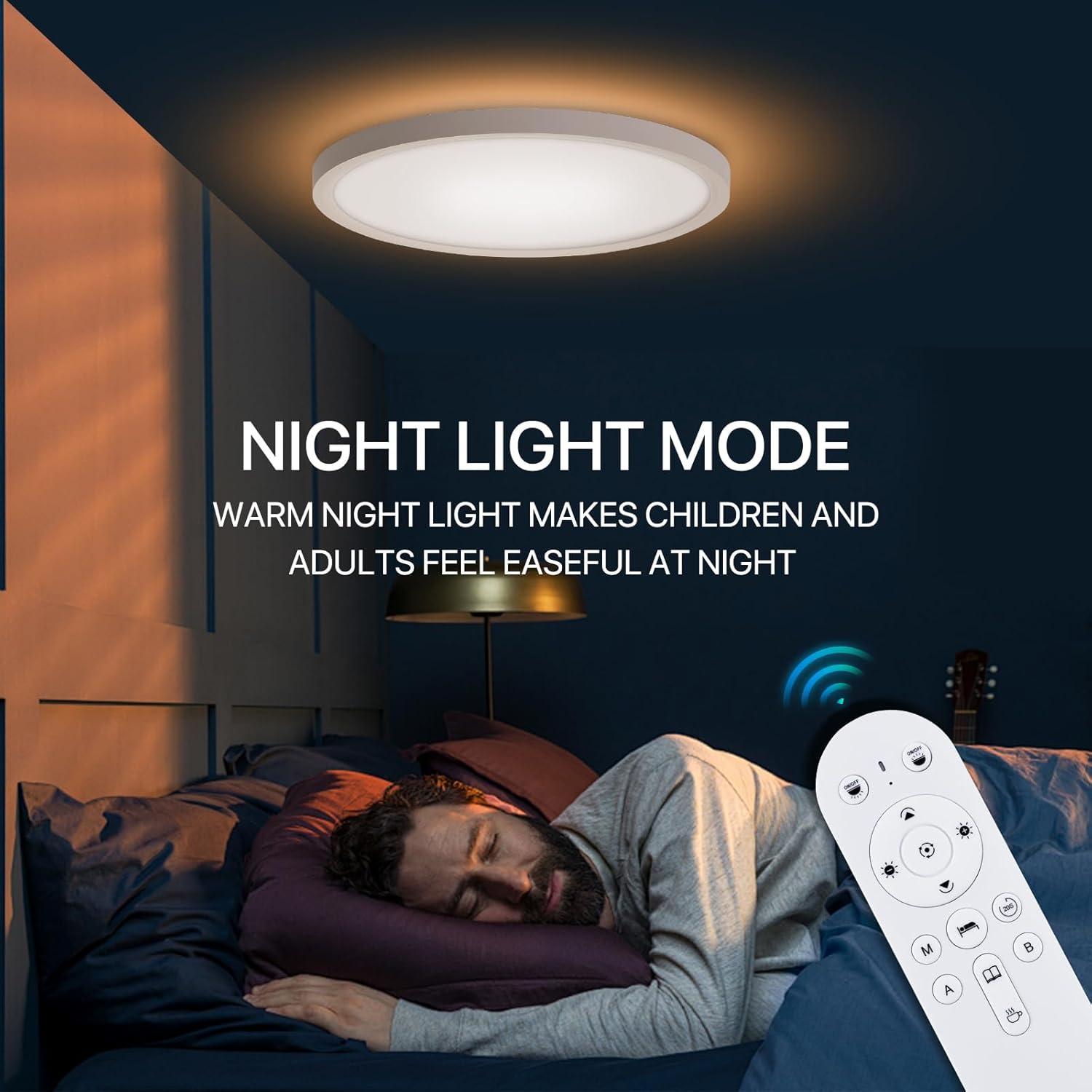 Luz de Techo LED 30cm 24W 2Pack con Control Remoto