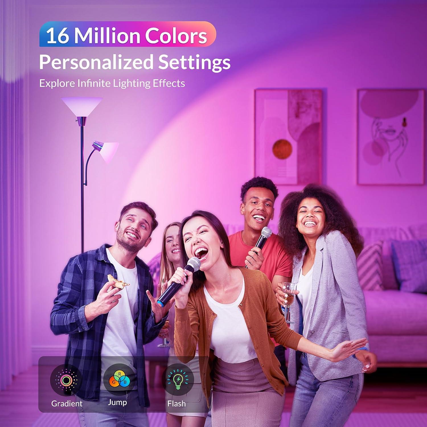 Bombillas LED Inteligentes LEPOWER-TEC A19 E26 900LM Paquete de 4