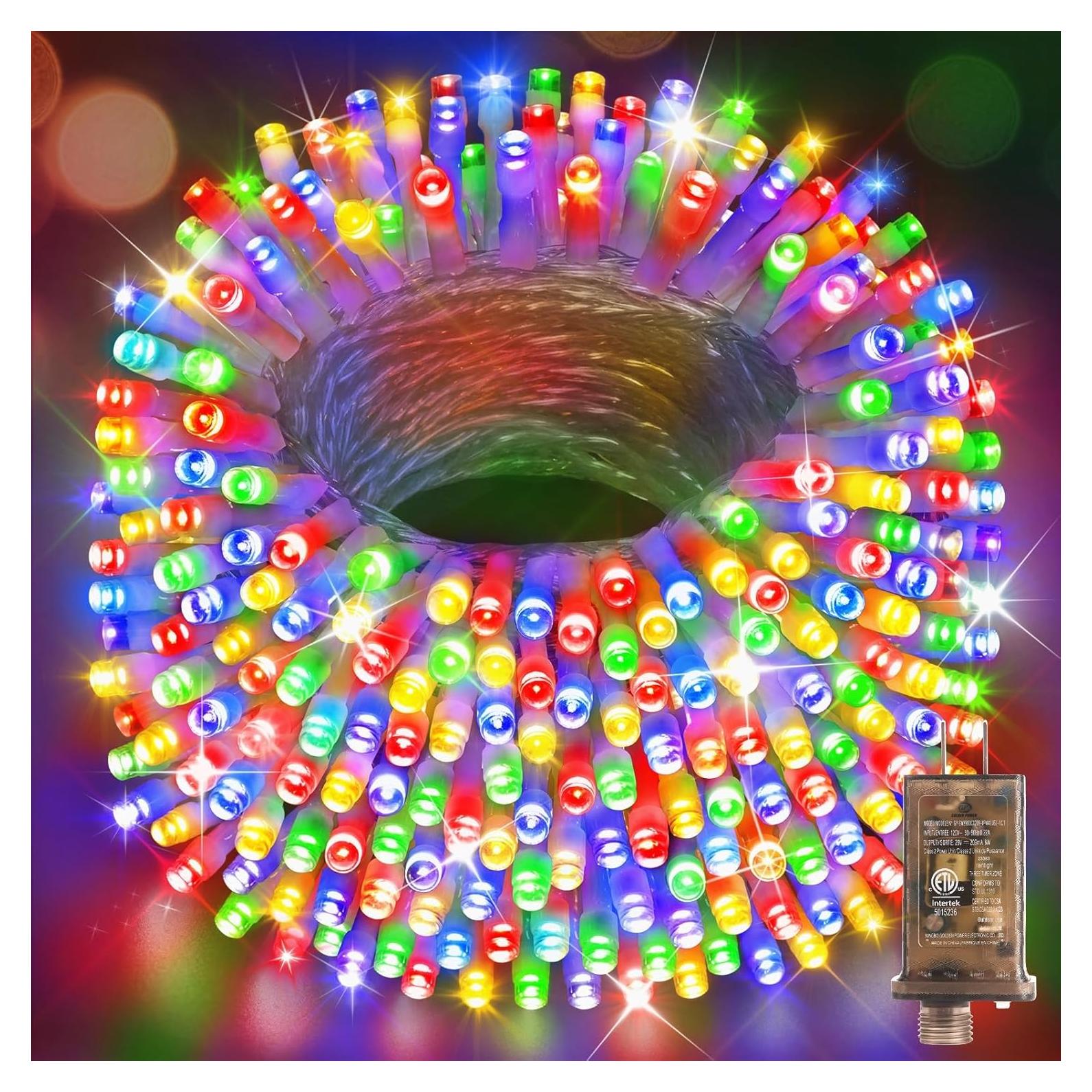 Luces de Navidad Hezbjiti 1000 LED 120m Multicolor con Control Remoto