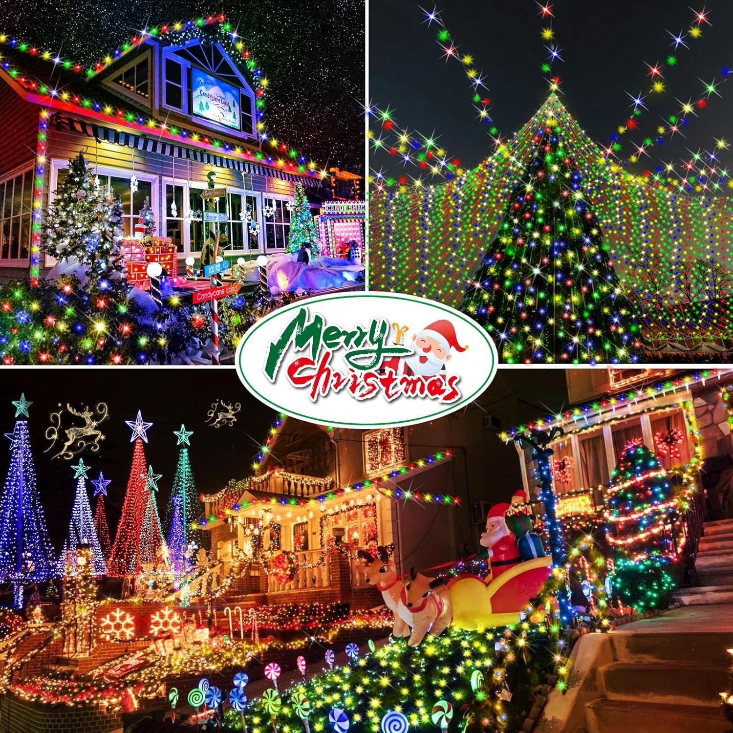 Luces de Navidad Hezbjiti 1000 LED 120m Multicolor con Control Remoto