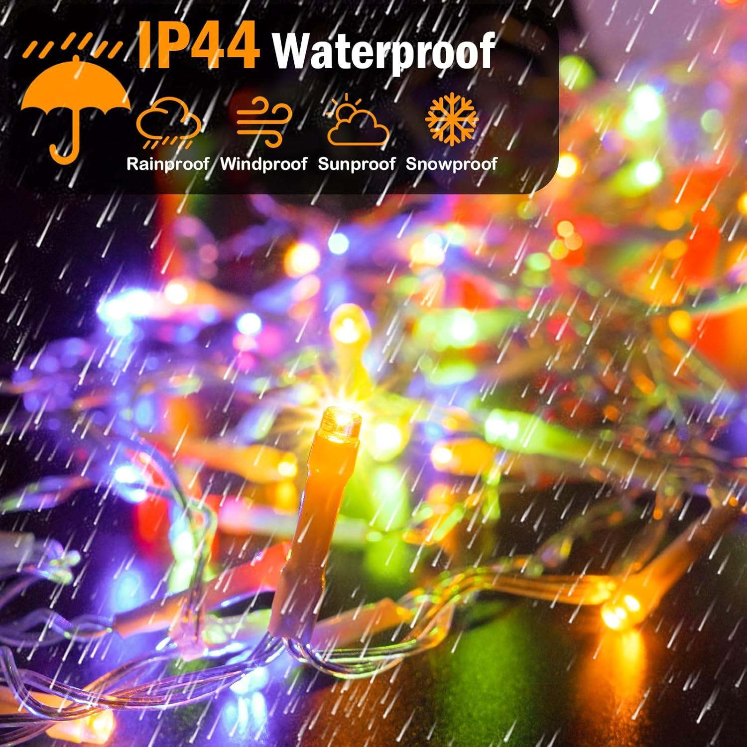 Luces de Navidad Hezbjiti 1000 LED 120m Multicolor con Control Remoto